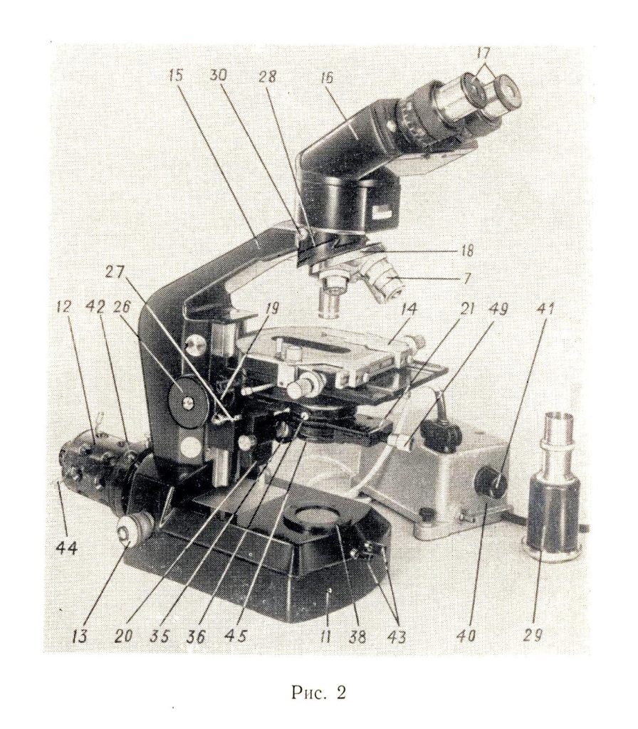 микроскоп биологический большой МББ-1А рис. 2