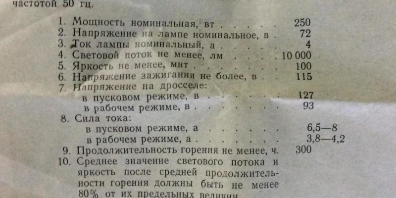 Ртутная лампа сверхвысокого давления ДРШ 250-3 — SCOPICA